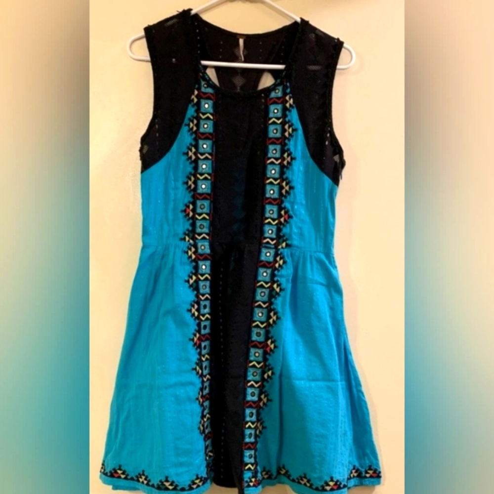 FREE PEOPLE : Water Lilly dress turquoise